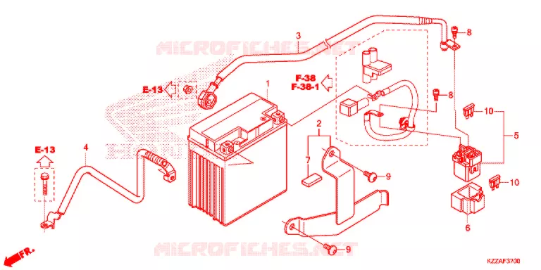 BATTERIE Honda MOTO 250 CRF 2017  CRF250LAH