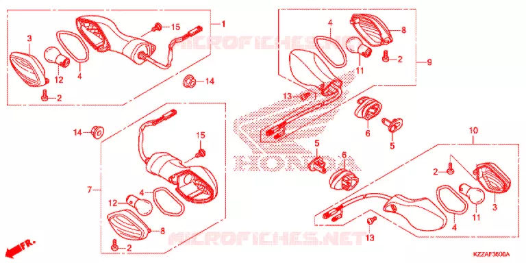 CLIGNOTANT (CRF250L/LA) Honda MOTO 250 CRF 2017  CRF250LAH