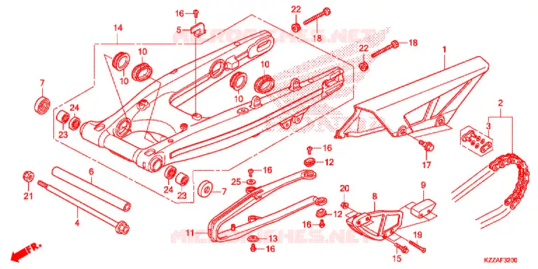 BRAS OSCILLANT Honda MOTO 250 CRF 2017  CRF250RLAH