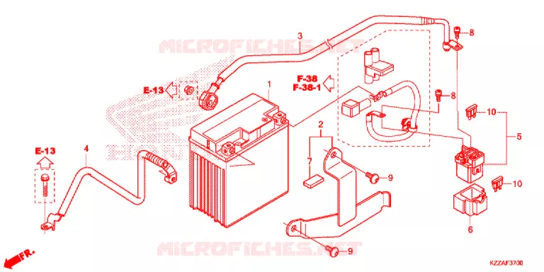 BATTERIE Honda MOTO 250 CRF 2017  CRF250RLH