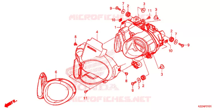 PHARE (CRF250RL/RLA) Honda MOTO 250 CRF 2017  CRF250RLH