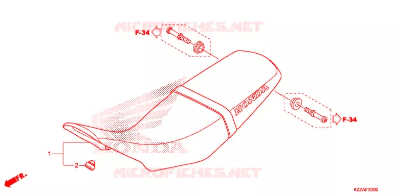 SELLE Honda MOTO 250 CRF 2017  CRF250RLH