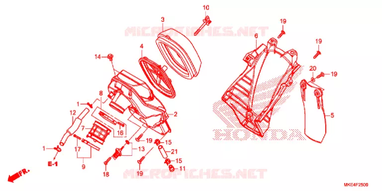 FILTRE A AIR Honda MOTO 450 CRF 2017  CRF450RXH