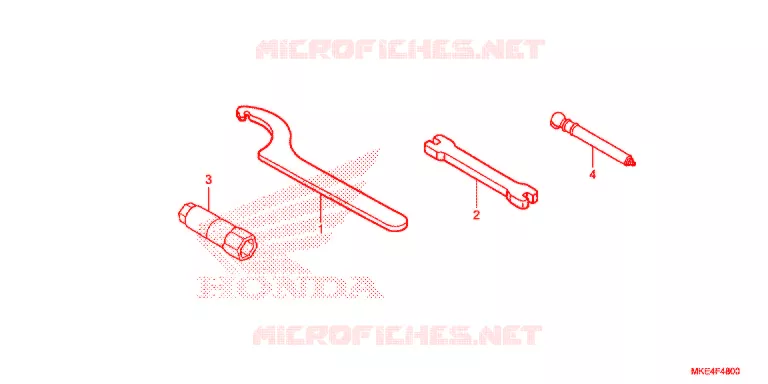 OUTIL Honda MOTO 450 CRF 2017  CRF450RXH
