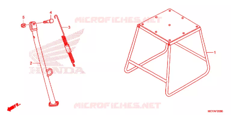 BEQUILLE Honda MOTO 450 CRF 2018  CRF450XH