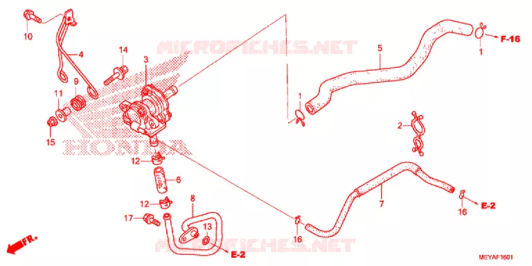 FILTRE A AIR - SOUPAPE D'AIR Honda MOTO 450 CRF 2017  CRF450XH