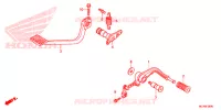 PEDALE pour Honda GL 1800 GOLD WING ABS NAVI de 2017