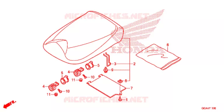 SELLE Honda SCOOTER 50 RUCKUS 2017  NPS50H_A