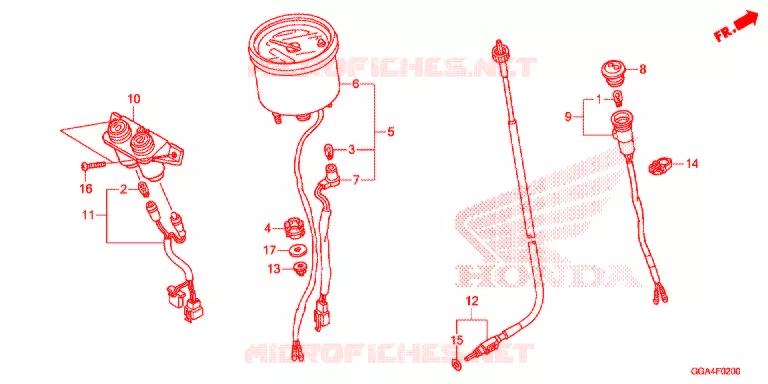 COMPTEUR Honda SCOOTER 50 RUCKUS 2017  NPS50H_A