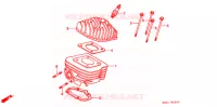 CULASSE pour Honda 50 SUPER DIO SR front disk de 1991