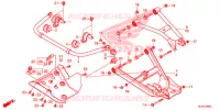 TRIANGLES   BARRE ANTI ROULIS pour Honda PIONEER 1000 M5 DELUXE CAMO de 2017