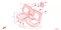 SELLE AVANT pour Honda PIONEER 700 M2 RED de 2017