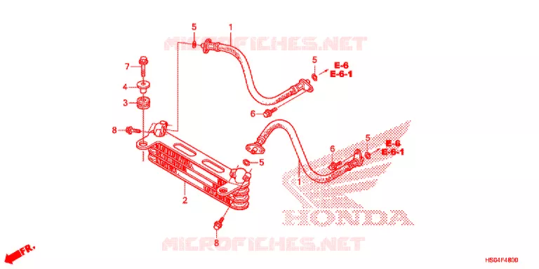 RADIATEUR D'HUILE Honda ATV 250 FOURTRAX 2017  TRX250TMH