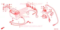 BATTERIE pour Honda TRX SPORTRAX 250 X RED de 2017