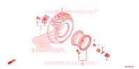 ROUE ARRIERE pour Honda FOURTRAX 420 RANCHER 4X4 AT DCT IRS EPS de 2017