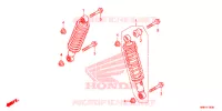 AMORTISSEUR AVANT pour Honda FOURTRAX 500 FOREMAN RUBICON 4X4 AT IRS DCT EPS DELUXE de 2017
