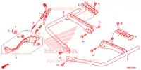 PEDALE   REPOSE PIED pour Honda FOURTRAX 500 FOREMAN RUBICON 4X4 AT IRS DCT EPS DELUXE de 2017