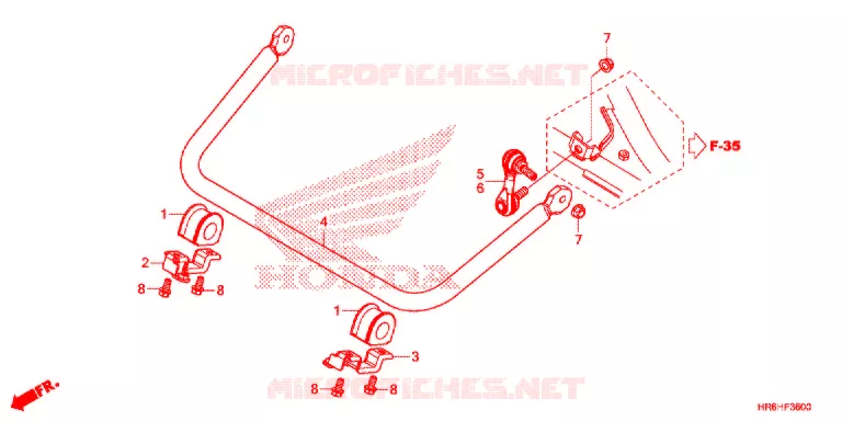 BARRE ANTI ROULIS Honda ATV 500 FOURTRAX 2017  TRX500FA7H