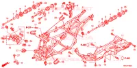 CADRE pour Honda FOURTRAX 500 FOREMAN 4X4 Electric Shift, Power Steering de 2017