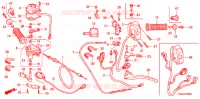 LEVIER DE GUIDON   CABLE   COMMODO pour Honda FOURTRAX 680 RINCON CAMO de 2009
