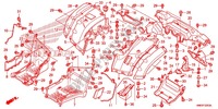 GARDE BOUE ARRIERE pour Honda FOURTRAX 680 RINCON CAMO de 2012