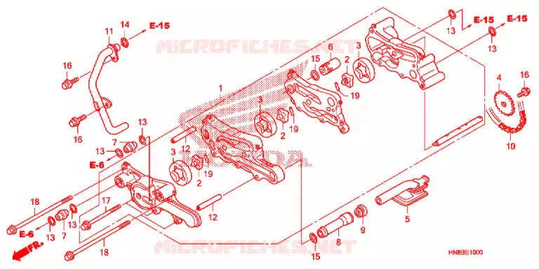 POMPE A HUILE Honda ATV 680 FOURTRAX 2014  TRX680FAE