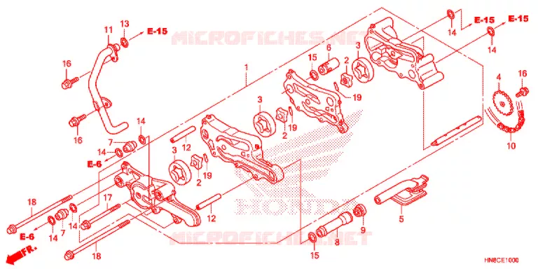 POMPE A HUILE Honda ATV 680 FOURTRAX 2017  TRX680FAH