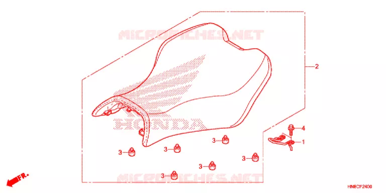 SELLE Honda ATV 680 FOURTRAX 2017  TRX680FAH