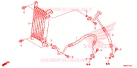 RADIATEUR D'HUILE pour Honda FOURTRAX 680 RINCON RED de 2017