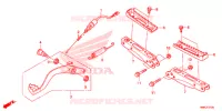 REPOSE PIED   PEDALE pour Honda FOURTRAX 680 RINCON RED de 2017
