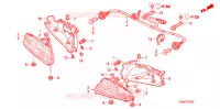 FEU ARRIERE pour Honda FOURTRAX 680 RINCON GPS de 2006