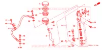 MAITRE CYLINDRE DE FREIN ARRIERE pour Honda FOURTRAX 680 RINCON GPS de 2006
