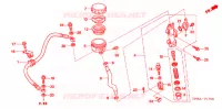 MAITRE CYLINDRE DE FREIN ARRIERE pour Honda FOURTRAX 680 RINCON GPS de 2006