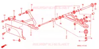 TRIANGLES AVANT pour Honda FOURTRAX 680 RINCON GPS de 2006