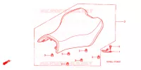 SELLE pour Honda FOURTRAX 680 RINCON GPS red de 2008