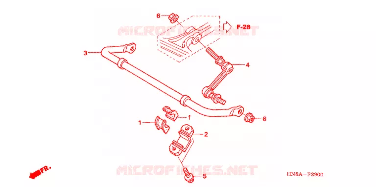 BARRE ANTI ROULIS Honda ATV 680 FOURTRAX 2009  TRX680FGA9
