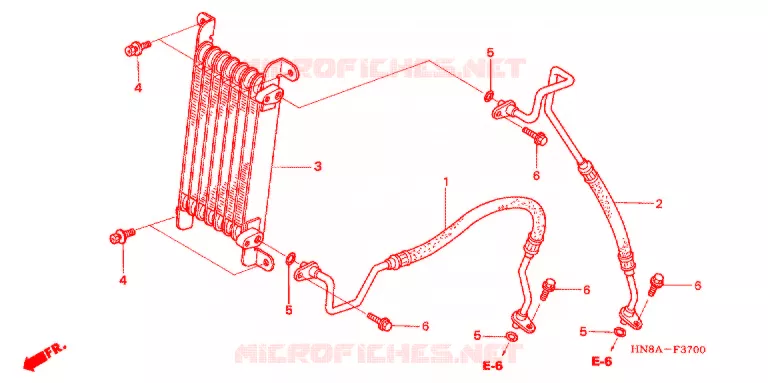 RADIATEUR D'HUILE Honda ATV 680 FOURTRAX 2009  TRX680FGA9