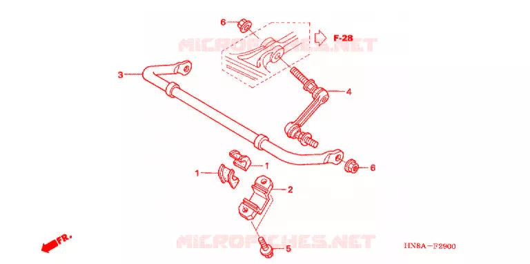 BARRE ANTI ROULIS Honda ATV 680 FOURTRAX 2009  TRX680FGA9