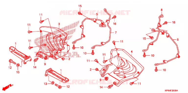 REPOSE PIED Honda ATV 700 FOURTRAX 2009  TRX700XX9