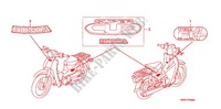 AUTOCOLLANTS pour Honda SUPER CUB 110 de 2011