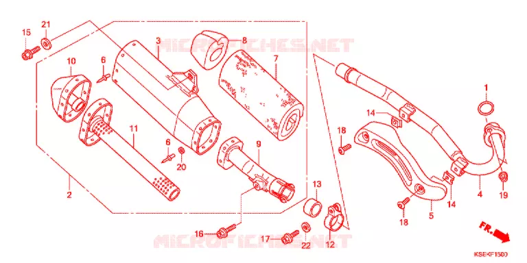 SILENCIEUX D'ECHAPPEMENT Honda MOTO 150 CRF 2017  CRF150RBE