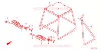 BEQUILLE   REPOSE PIEDS pour Honda CRF 150 R de 2013