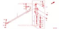 MAITRE CYLINDRE DE FREIN ARRIERE pour Honda CRF 150 R de 2013