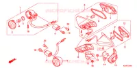 CLIGNOTANT pour Honda SUPER CUB 110 PRO スーパーカブ, TYPE Y2 de 2015