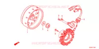 ALTERNATEUR pour Honda SUPER CUB 110 MD スーパーカブ, TYPE Y1 de 2016
