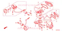 CLIGNOTANT pour Honda SUPER CUB 110 MD スーパーカブ, TYPE Y1 de 2016