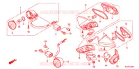 CLIGNOTANT pour Honda SUPER CUB 110 MD スーパーカブ, TYPE Y2 de 2015