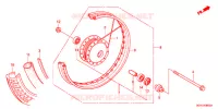 ROUE AVANT pour Honda SUPER CUB 50 PRO -YA- de 2017