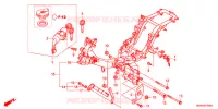 CADRE pour Honda SUPER CUB 50 PRO -YC- de 2016