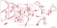 LEVIER DE GUIDON   CABLE   COMMODO pour Honda SUPER CUB 50 PRO -YC- de 2016